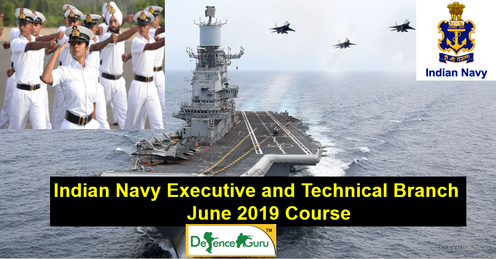 Indian Navy Executive and Technical Branch Notification